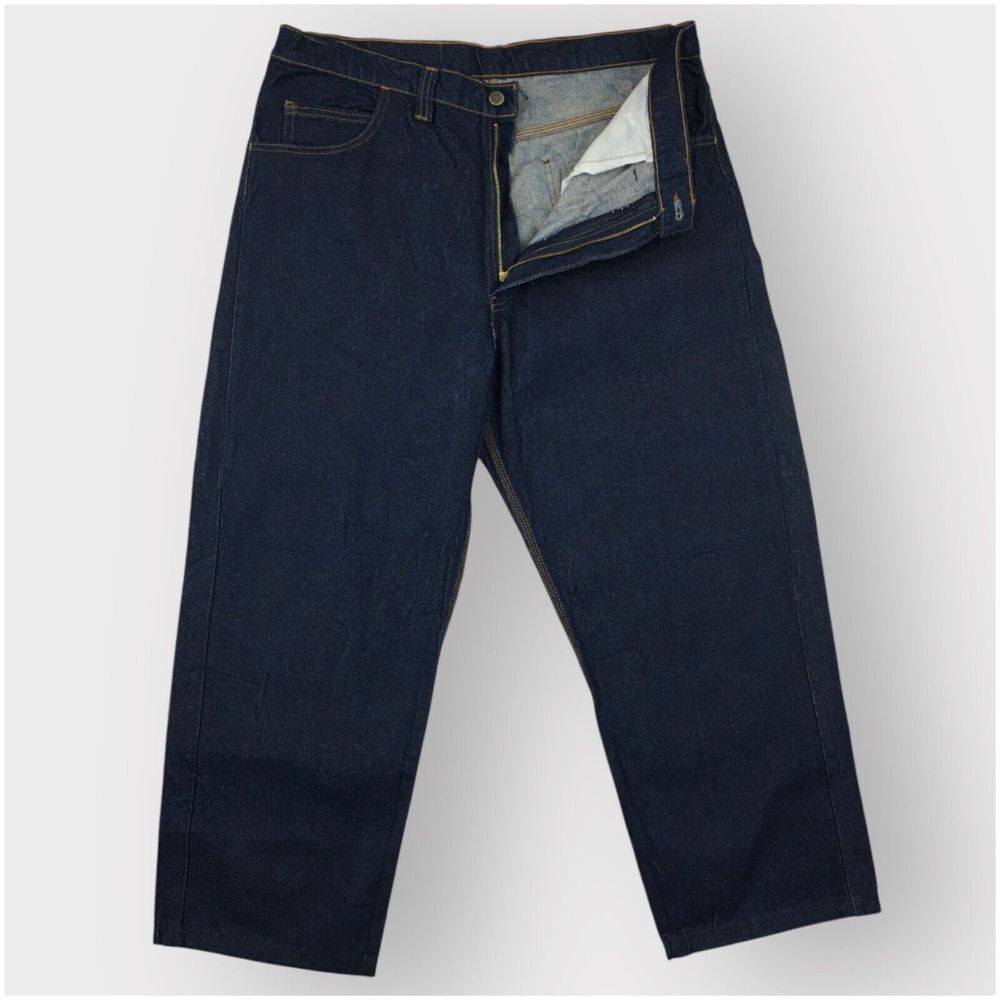 Vintage Hard Timin Jeans Blue Denim Baggy Wide Leg Y2K Mens Size 38 - Picture 5 of 9